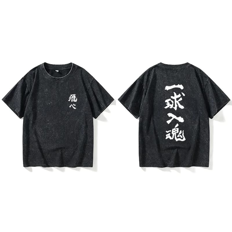 T-shirt Oversize Anime Japanese Girl Pallavolistica, Short Sleeve, Crew neck, Cotton, Casual, Women's Fashion, Summer