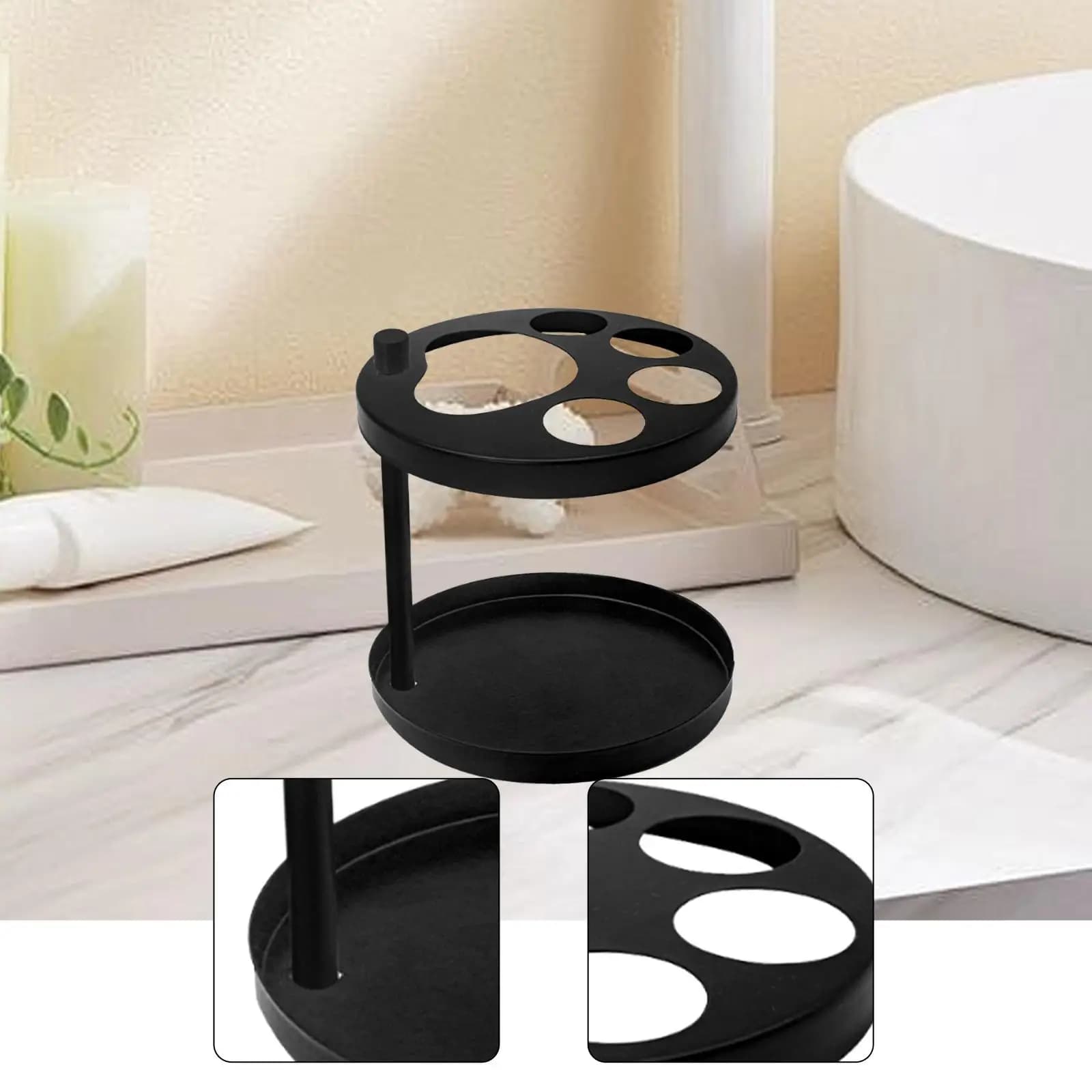 Porta spazzolino Organizzatore per spazzolino Multi slot Robusto supporto per spazzolino Porta dentifricio Portaoggetti per lavandino del bagno