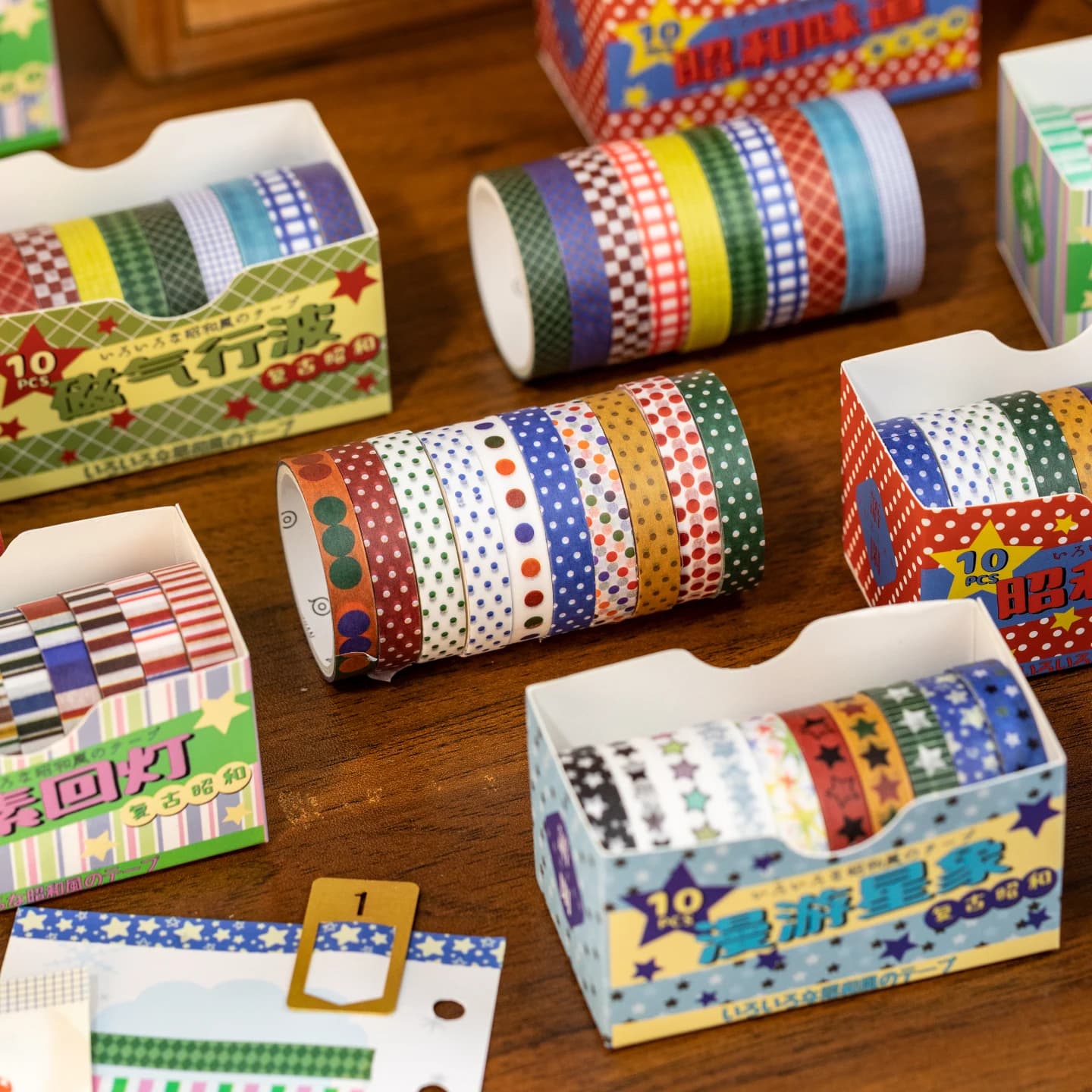 10 Pz Kawaii Washi Nastri Set Scrapbooking Adesivi Forniture Giapponese Carino Coreano Cancelleria Journaling Estetica Nastro Adesivo