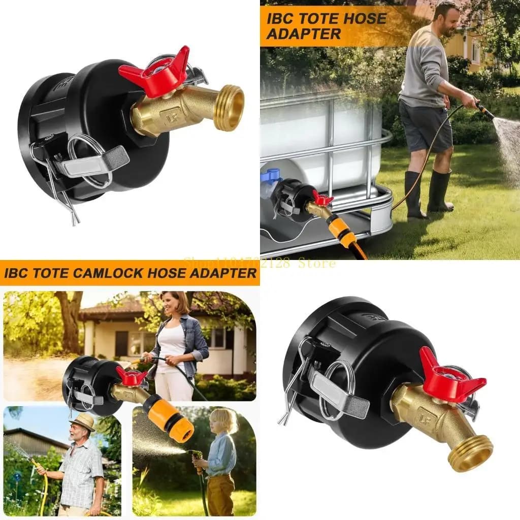 Heavy Duty 2 Inch NPS To 3/4 Inch Butterfly Adapter Garden Hose Fitting Set For IBC Containers And Water Transfer best sale