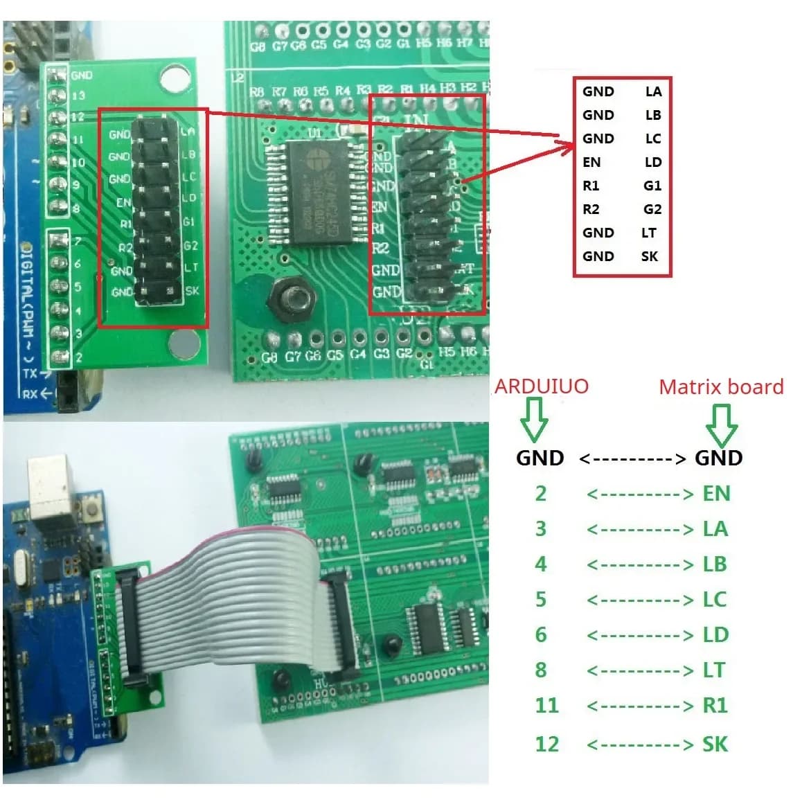 Schermo display a matrice di punti LED 64x16 per Arduino UNO MEGA NANO MICRO con tutorial sul codice Regalo di Natale fai da te