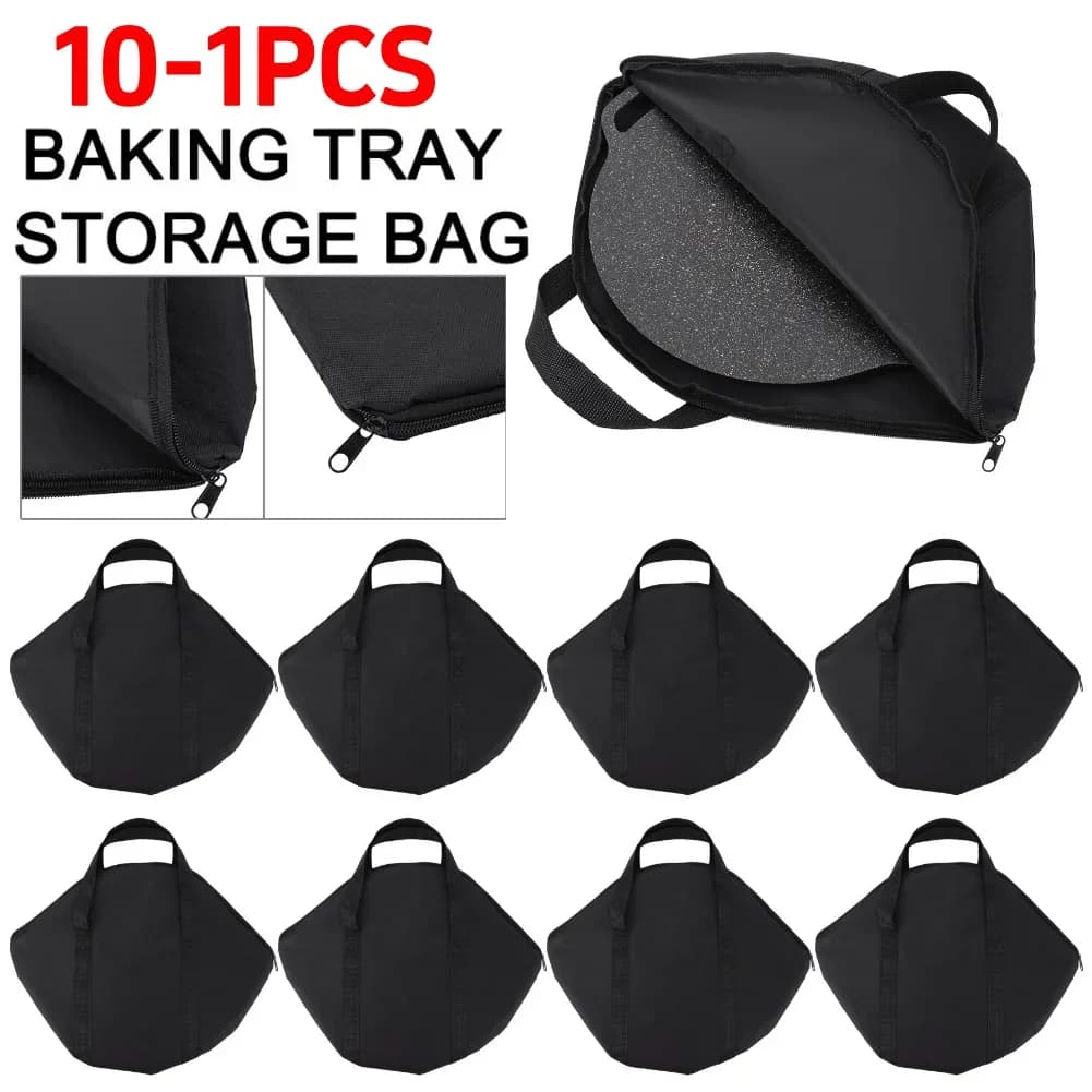 Borsa porta teglie con manico, resistente all'usura, per grigliare, 47x38cm, per padelle da campeggio, attrezzo da BBQ per esterni e cucina