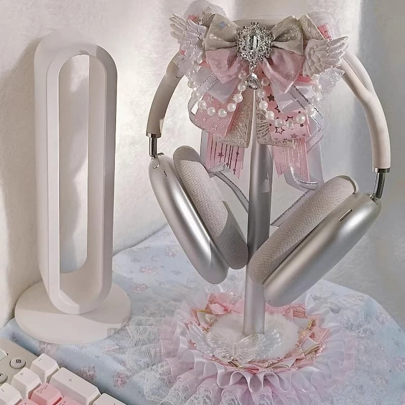 Supporto per cuffie in peluche Scaffale per cuffie carino personalizzato per giochi da tavolo Esports Espositore per auricolari Accessori per cuffie