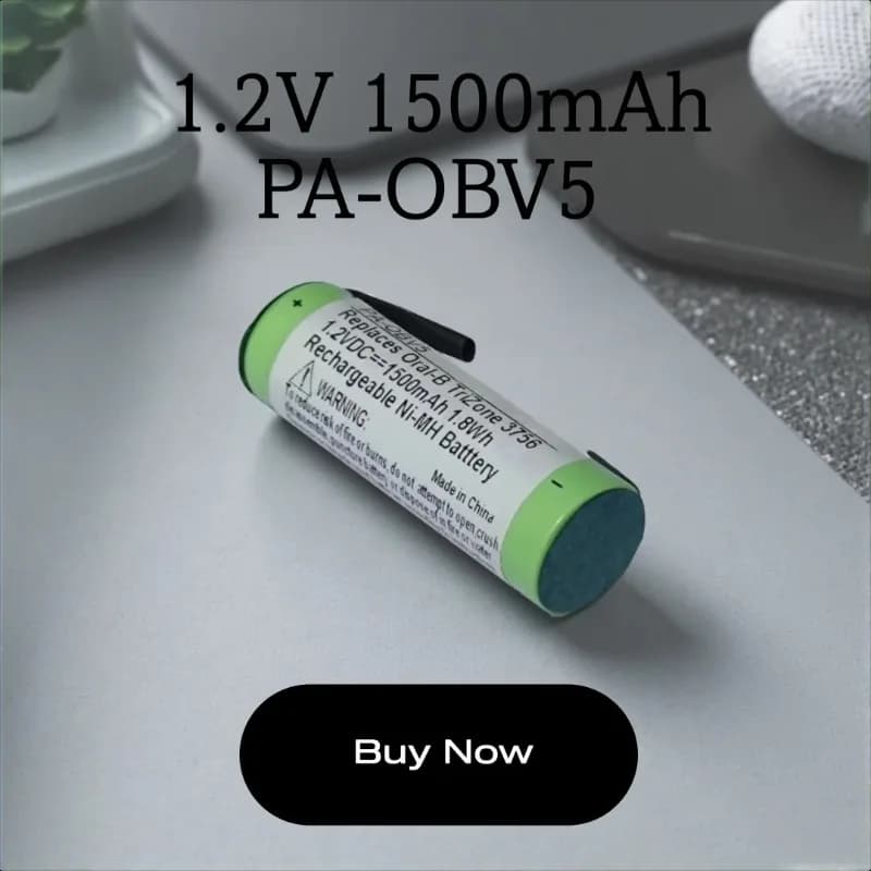 New Ni-MH 1.2V 1500mAh PA-OBV5 Rechargeable Battery for Braun Oral-B PRO&TriZone 3756 3754