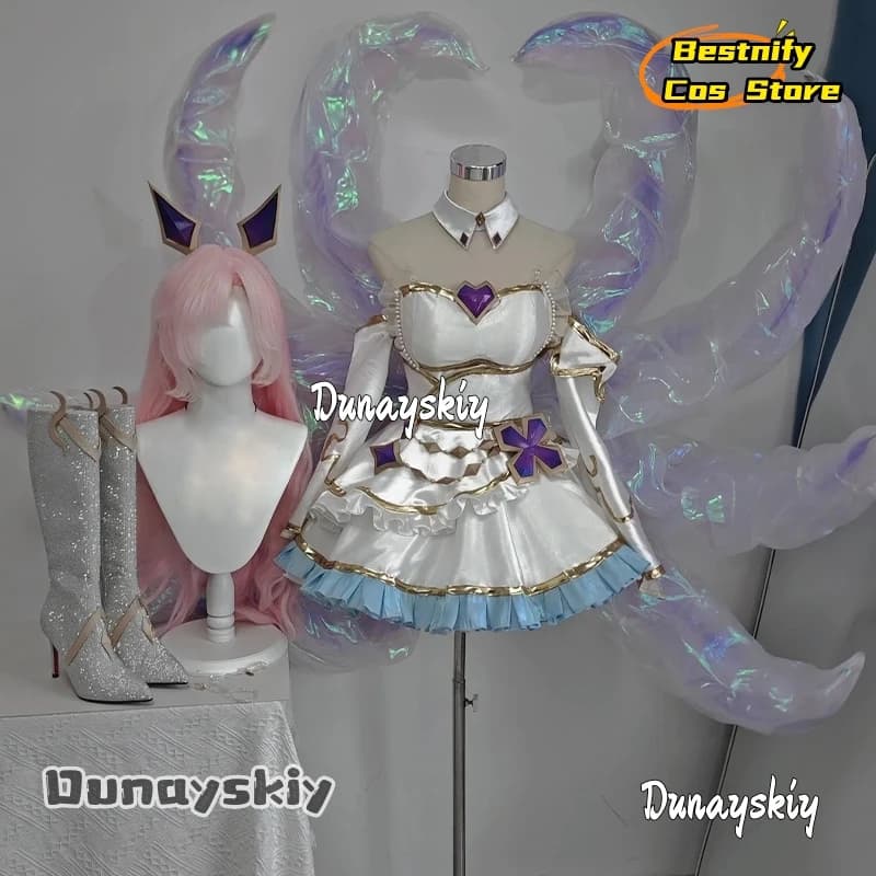 Bestnify@ ‌ Teamfight Tactics Prestige Profumato Gemma Immortale Ahri femminile Costumi di Halloween Costume da donna Anime Outfit Halloween