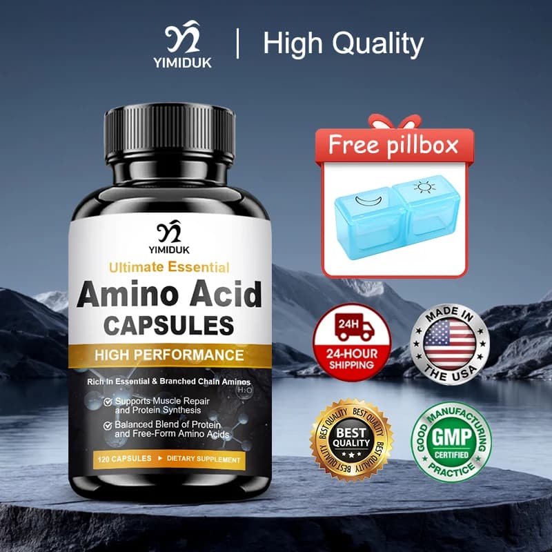 Fully natural amino acid supplement, energy and natural resistance, promotes healthy metabolism and total body well-being, gluten-free