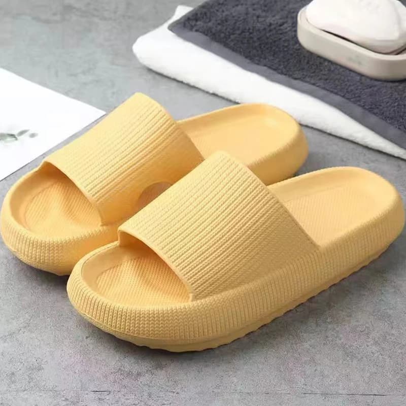 Bebealy Women's Slippers with thick sole for summer home Breathable anti-slip women's Slippers perfect for indoor relaxation
