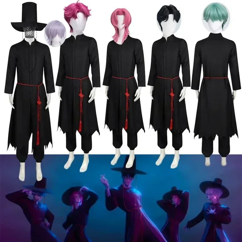 Set di Accessori per Cosplay di Film Anime per Ragazzi, Costume per Feste di Halloween, Esposizioni di Fumetti e Cosplay K-POP