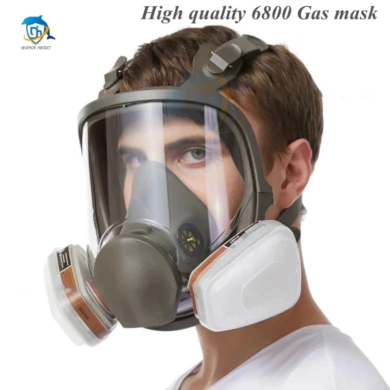 DH6800 Anti-Fog Full Face Breather Gas mask Industrial paint Spray Breather Safety at work Filter Protection from formaldehyde