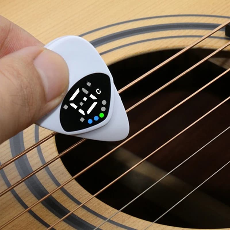 Sintonizzatore per chitarra con display a LED Ukulele Sintonizzatore per plettro due in uno Accessori per sintonizzatore multifunzionale con temperamento uguale a dodici toni