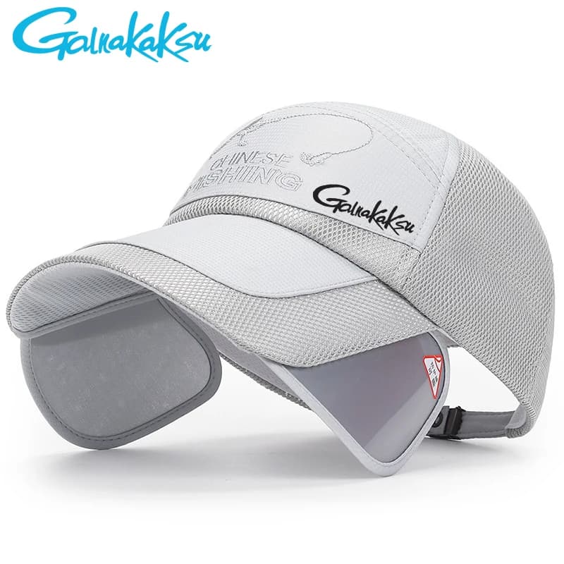2024 nuovo cappello da sole da pesca sport berretto da pesca protettivo Uv da viaggio regolabile in rete traspirante cappellini da Baseball da ciclismo all'aperto