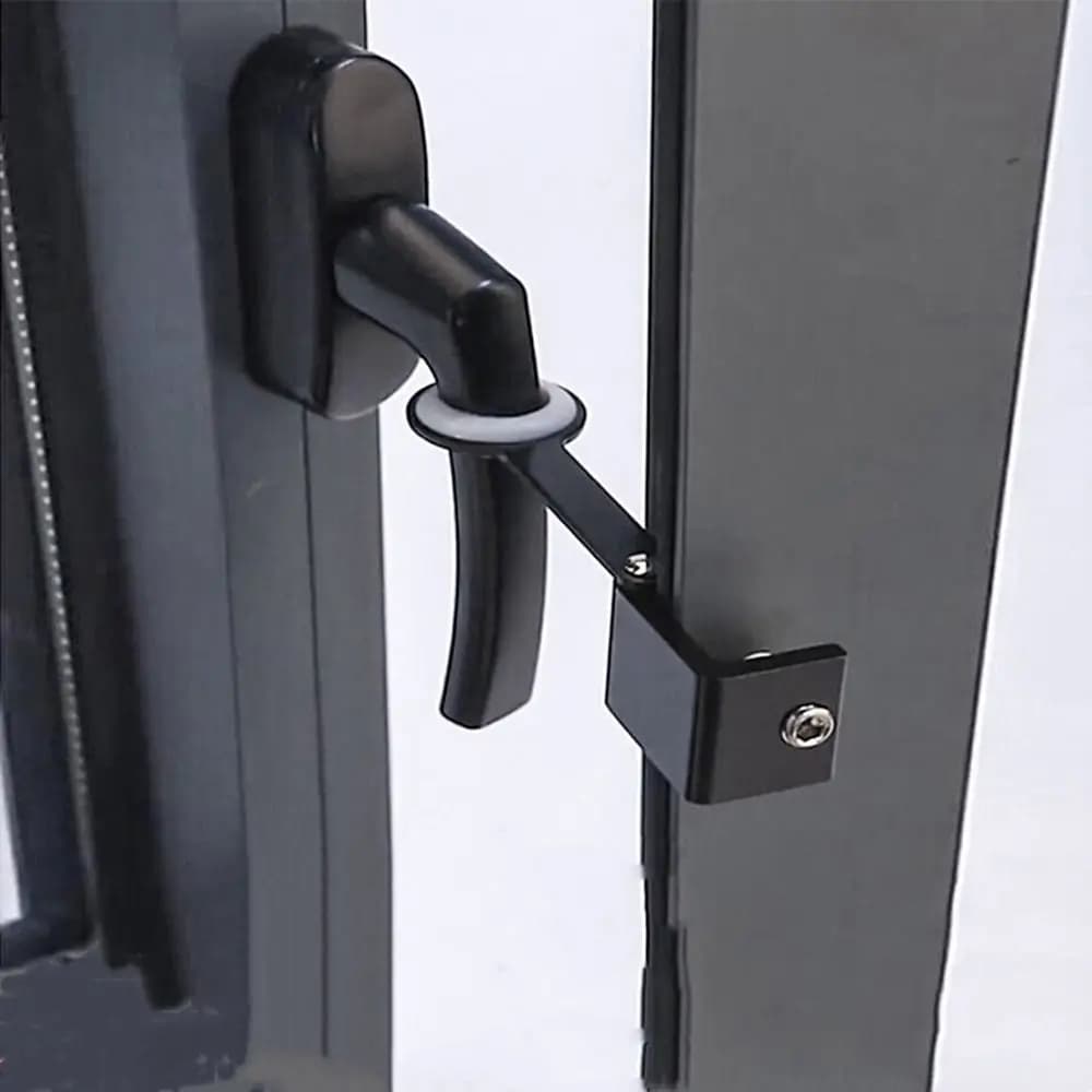 Limitatore per finestra fisso Fermo Posizione Tappo a battente Vento Brace Porta di sicurezza domestica Finestre Blocco a ghigliottina Protezione di sicurezza per bambini