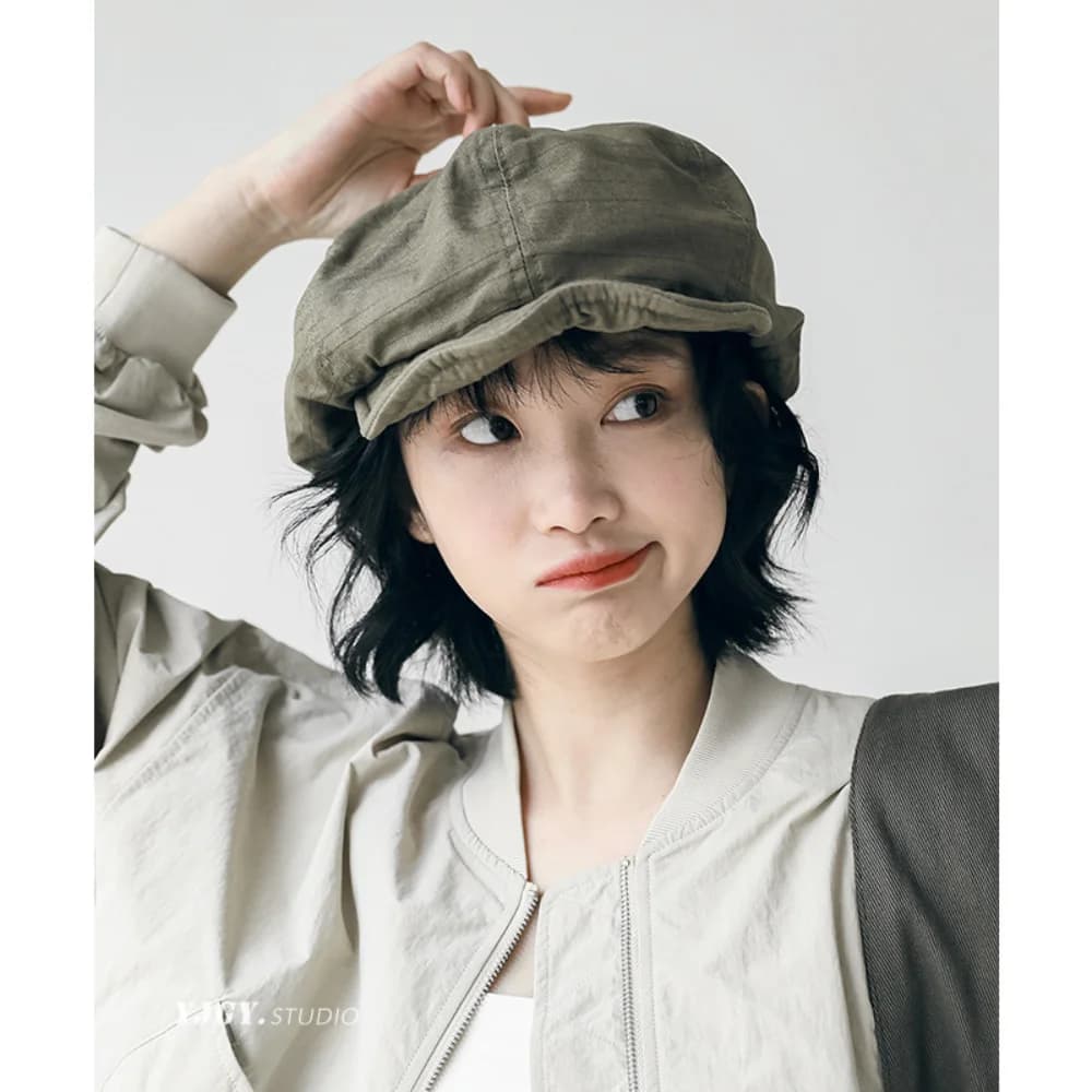 New Plus Size Newsboy Caps Cotton Dome Berets Hat Painters Hats