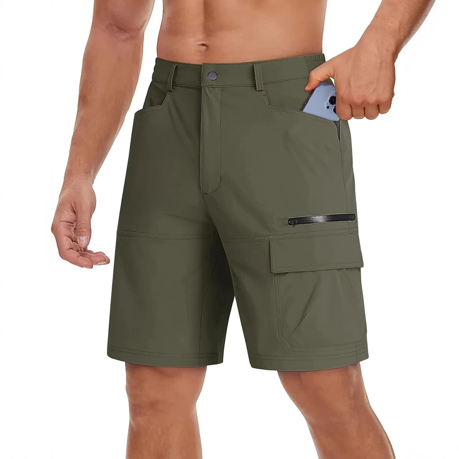 Men's Summer Tactical Shorts, Rapid Drying, Breathable, Caregiver, for Training, Hiking, Cycling and Fishing