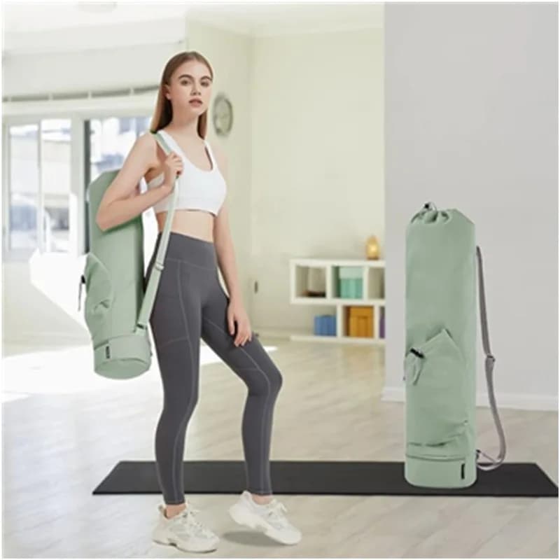Exercise Yoga Mat Multi Functional Shoulder Strap Waterproof Fitness Bag Woman Portable Includes Bottom Wet Bag Storage Bag