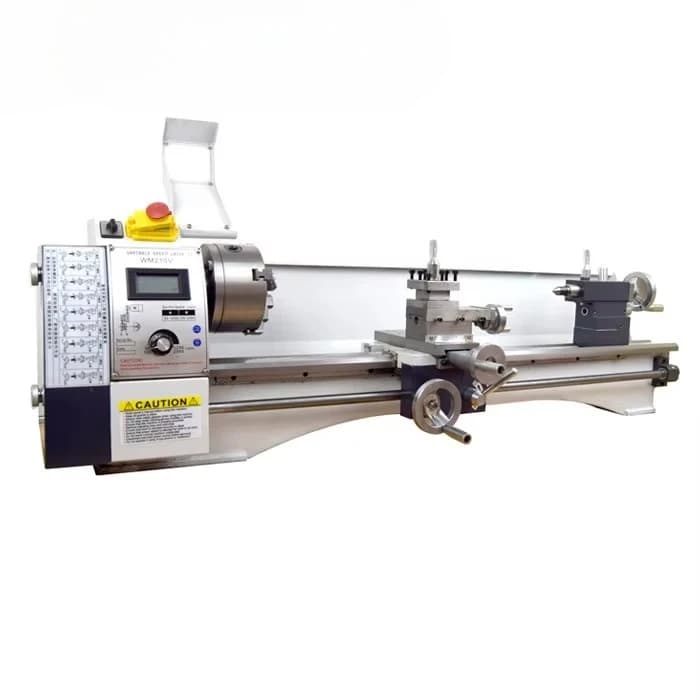 Tornio manuale per riparazione stecca da biliardo con mini tornio manuale per metallo ad alta precisione da 800 mm 210 con motore brushless da 900 W
