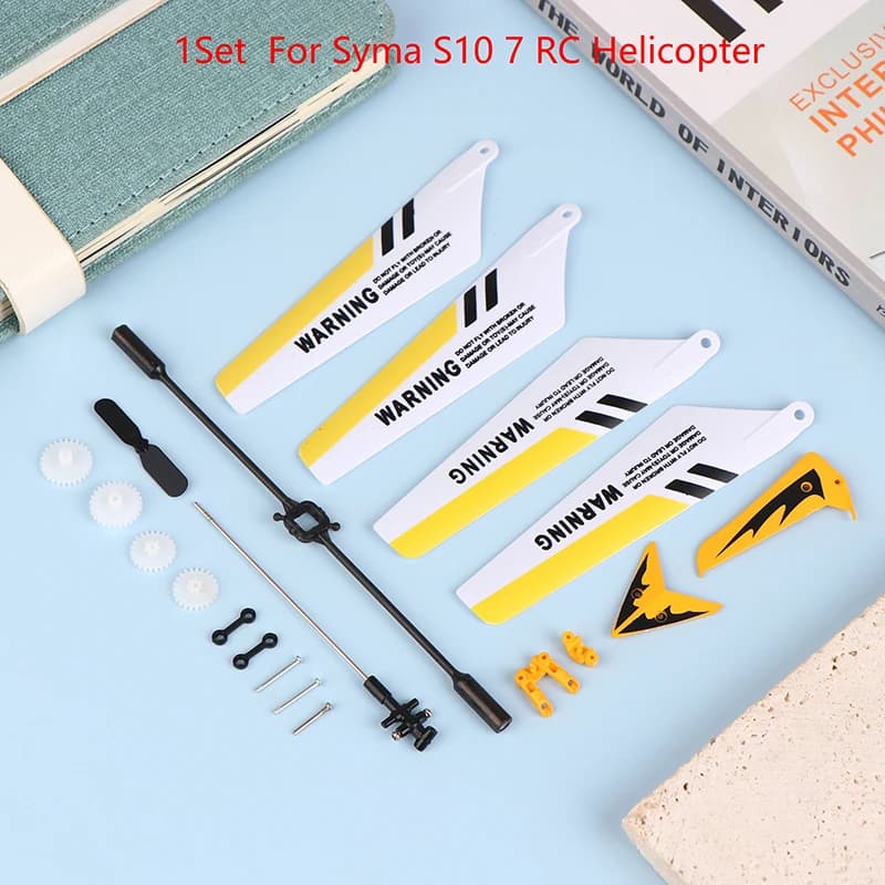 Parti di ricambio S107G Rc Set coda elicottero completo S107 Accessori principali Decorazioni Puntelli Balance Bar