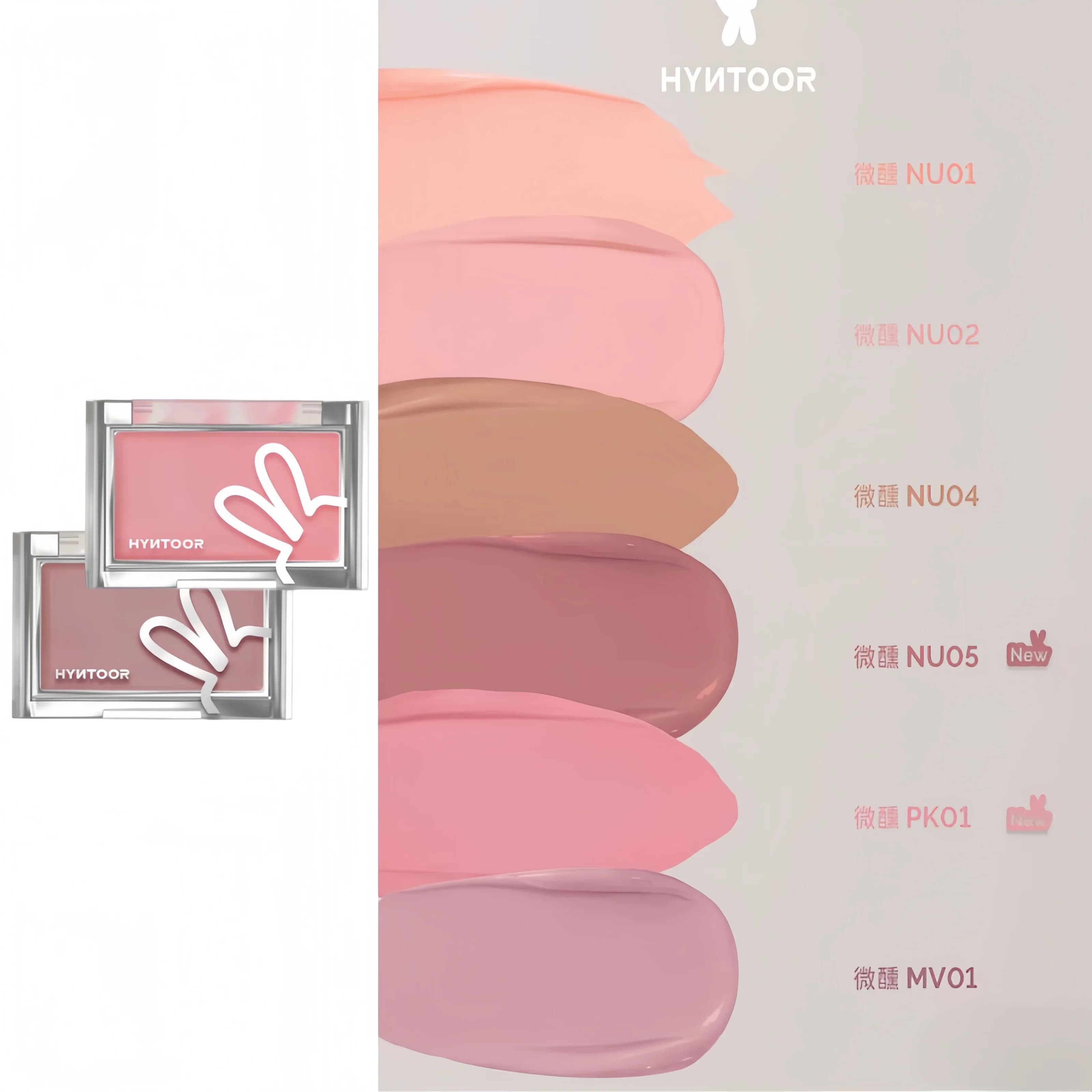 HYNTOOR Blusher Cream Shrink Expand Color Brighten Concealer Idratante Facile da applicare Trucco viso e guance