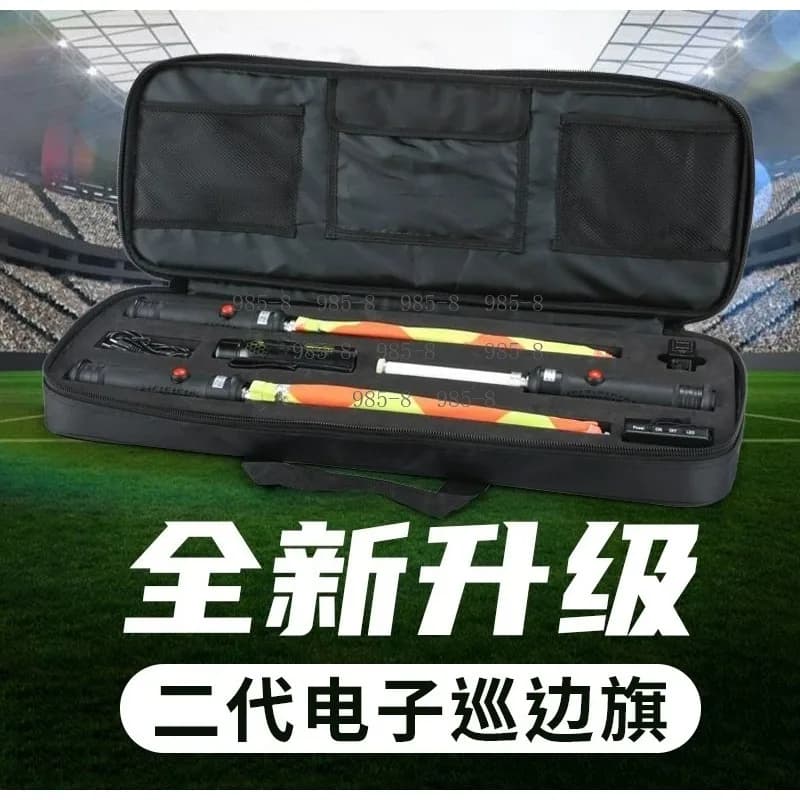 Sports Football Electronic Referee Whistle with Signal Flags, Official Training Referee Command Gear