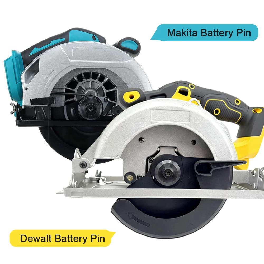Sega circolare elettrica senza spazzole da 7 pollici Macchina da taglio per pannelli ad alta potenza senza fili Strumenti per la lavorazione del legno per batteria Makita o Dewalt