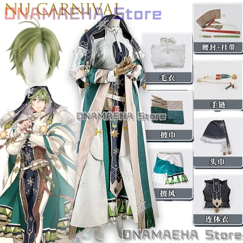 Costumi Cosplay Olivine Carnival Night Game Nu: Abito Cosplay Carnevale Uniformi per Feste di Halloween Abbigliamento Anime Personalizzato per Feste