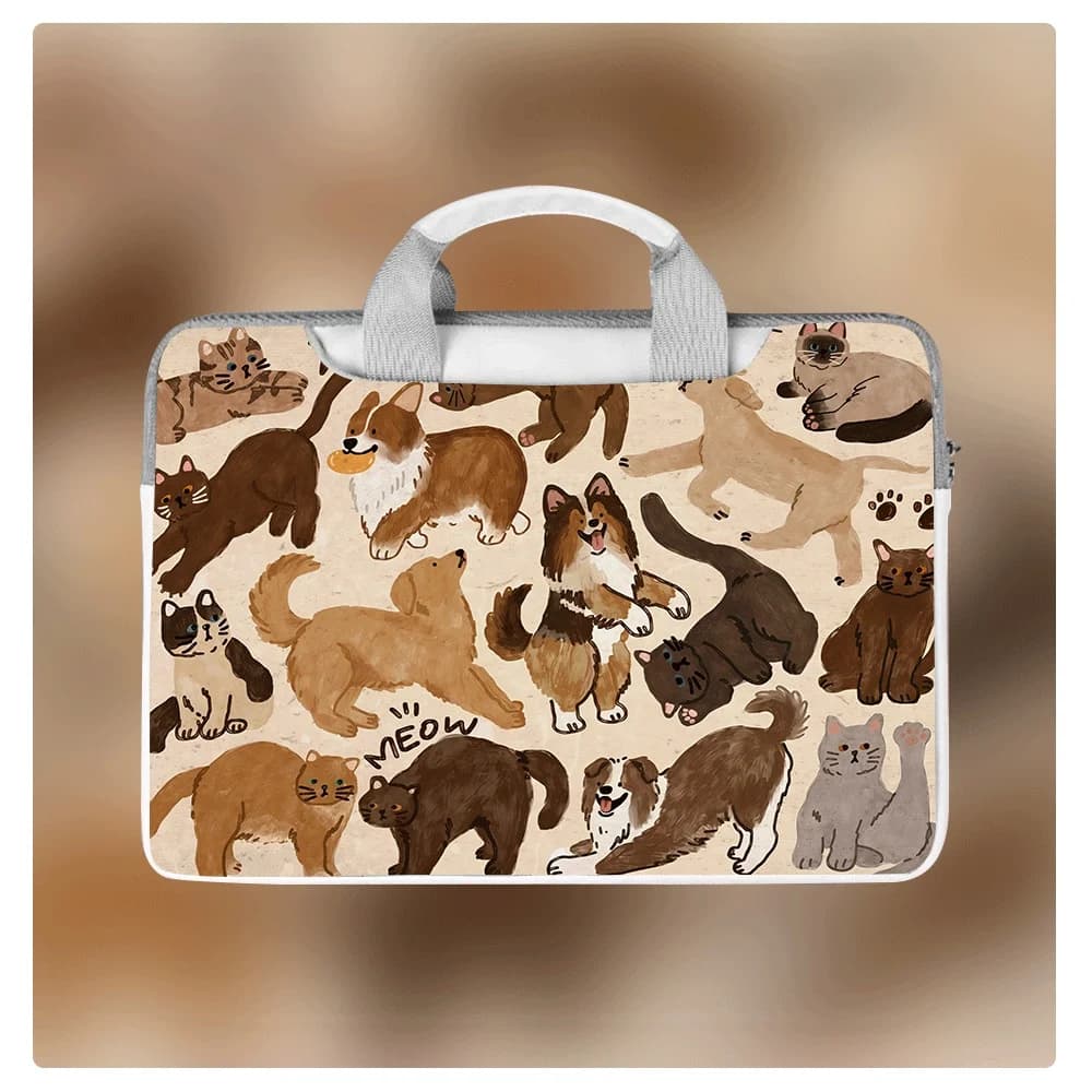 Borsa per Laptop con Disegni Cartoon, Custodia Protettiva per Laptop, Adatta per MacBook 12 13 14 15 16 Pollici, Regalo per MacBook Air