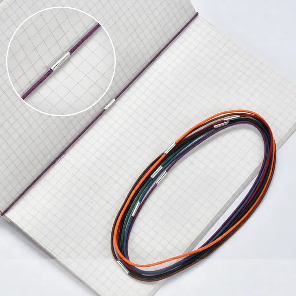 Handmade Genuine Leather Travel Diary Vintage Notebook Elastic Strap Design Portable Pocket Memo For School Office Study Planner