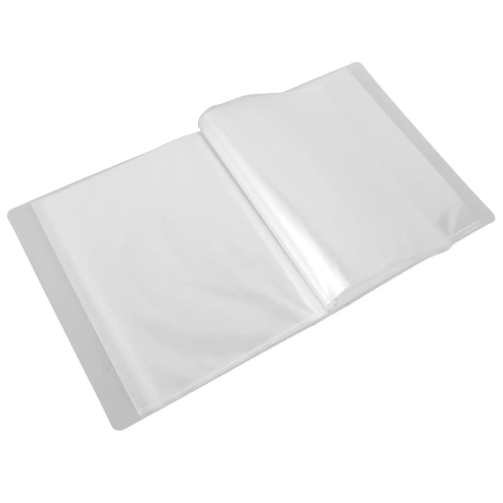 Silk Screen Stencil Folder Book Storage Organizer for Ceramic Artists Plastic File Bag with Large Capacity Minimalist White