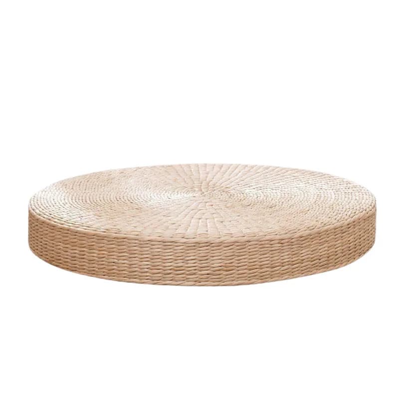 Straw seat cushion tea ceremony round futon thickened tatami meditation kneeling