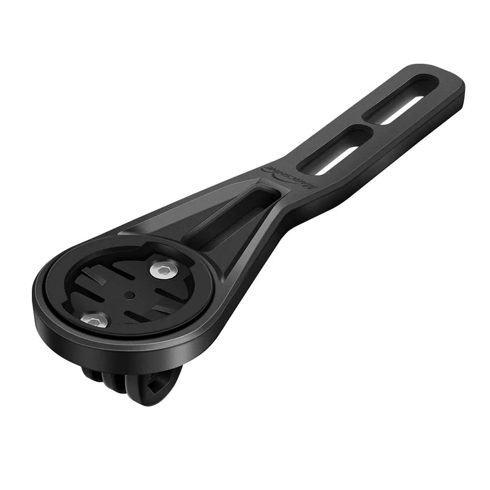 Supporto per bici anteriore integrato, compatibile con manubrio, compatibile con computer Garmin, luci anteriori per bici, GoPro, ecc.