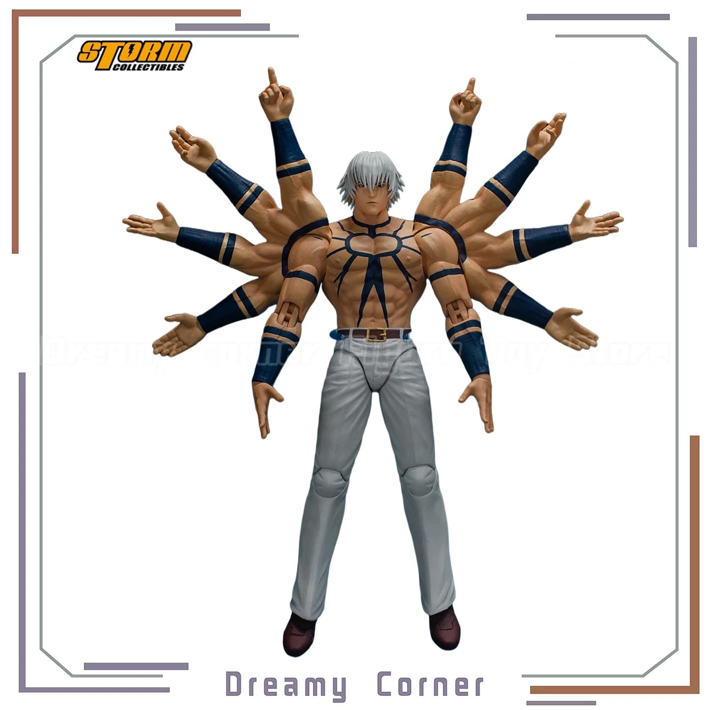 【Disponibile】Giocattoli STORM originali SKKF04 YL BK IL RING OF FIGHTERS '98 Orochi 1/12 Action Figure Ornament Model Collection