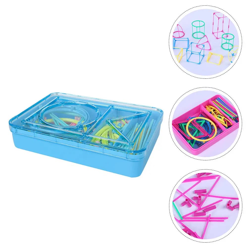 Set di Costruzioni Geometriche Matematiche, Giocattoli Educativi Creativi per Bambini, Pensiero Logico e Cognitivo