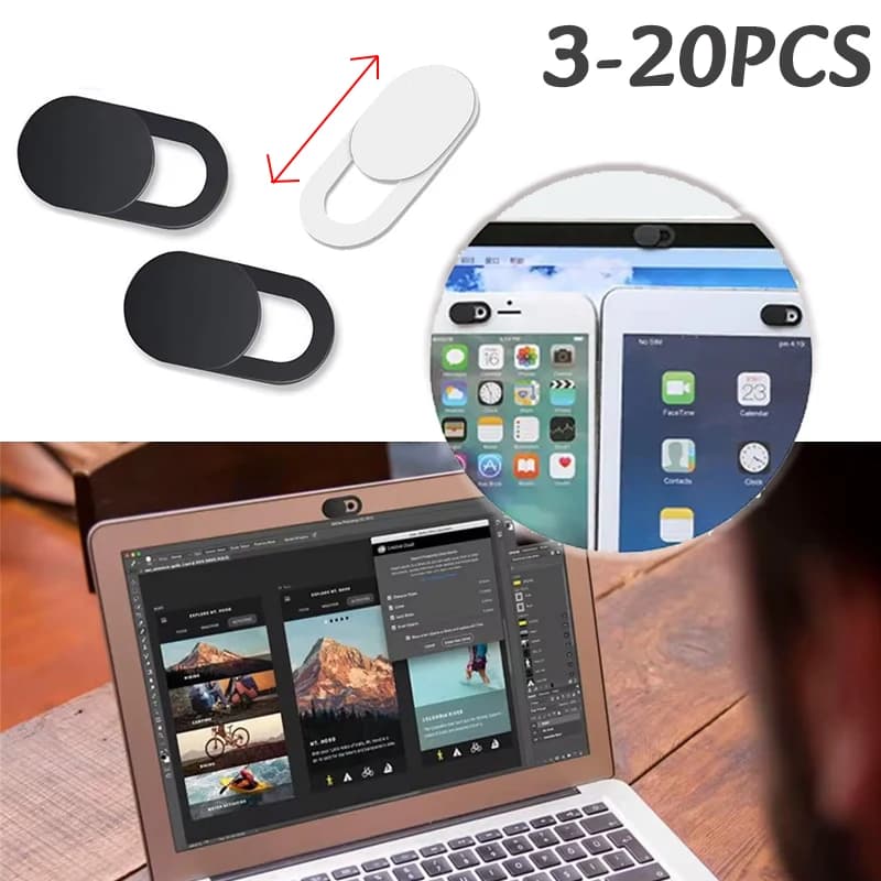 3-20PC WebCam Cover Otturatore Cursore fatto a mano Copertura della fotocamera Anti-hacker Protezione della privacy Adesivo universale per Web Laptop iPad