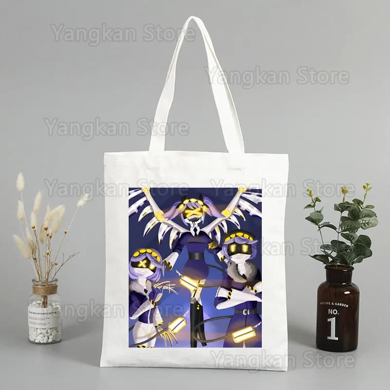 Murder Drones Borse da donna Borsa tote in tela di stoffa Shopping Viaggi Donna Borse shopper a spalla riutilizzabili ecologiche bolsas
