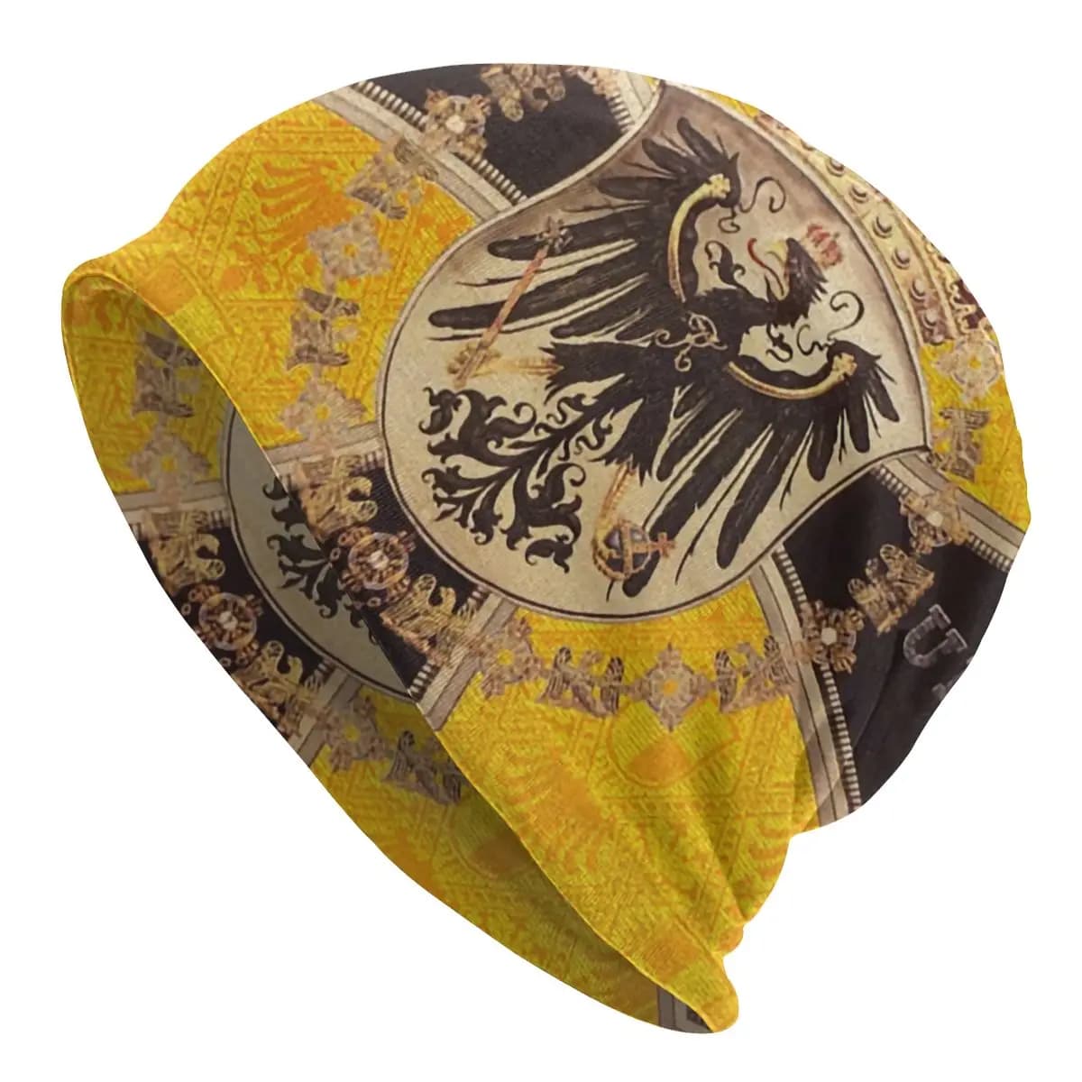 Personalizzato Hip Hop inverno caldo cappello lavorato a maglia Unisex adulto Vintage tedesco aquila Skullies berretti berretti regno di Prussia cappelli cofano