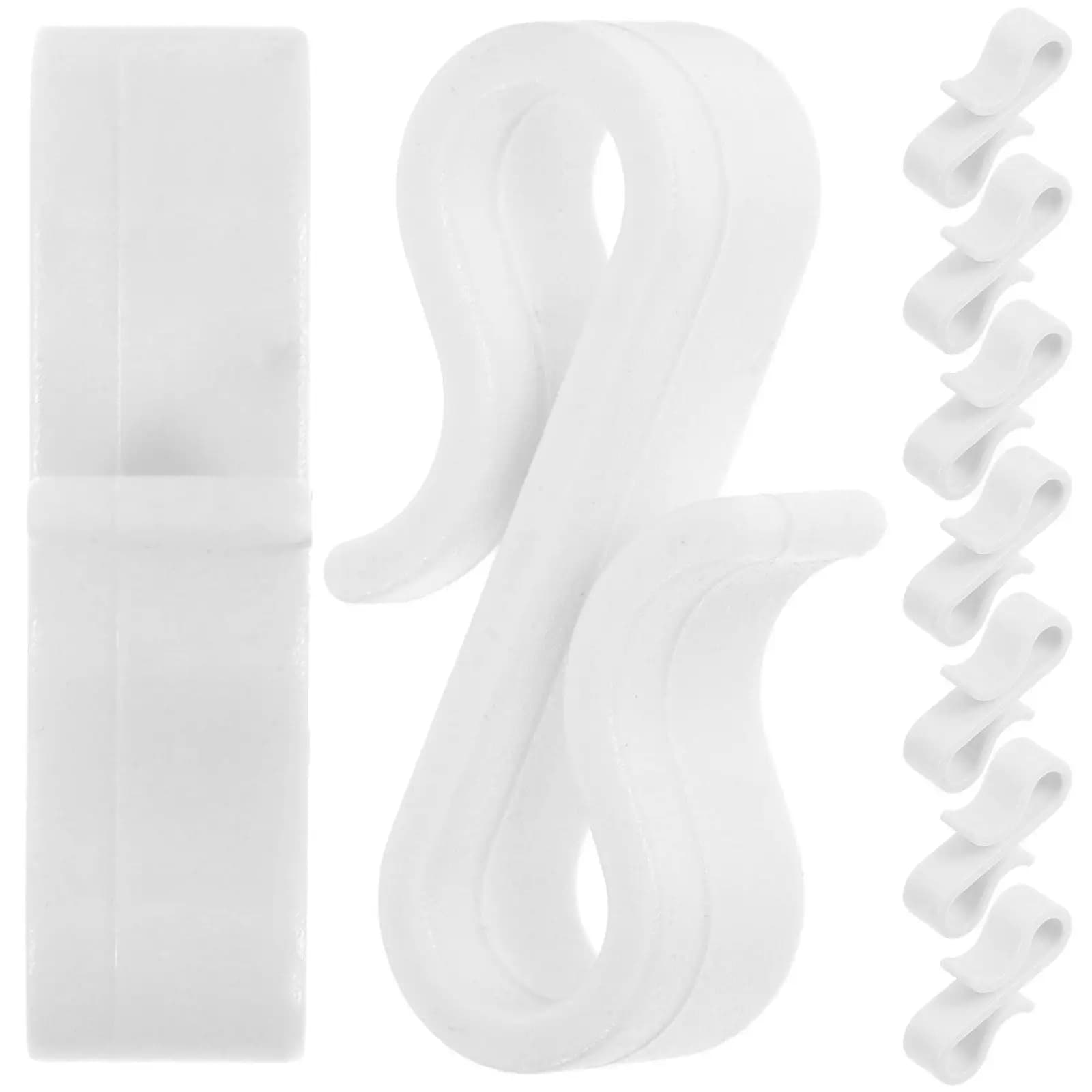 30 Pezzi Ganci per Grondaie a S Resistenti alle Intemperie, Clip per Luci a Filo per Decorazioni Natalizie, Festive, da Patio e Tetto