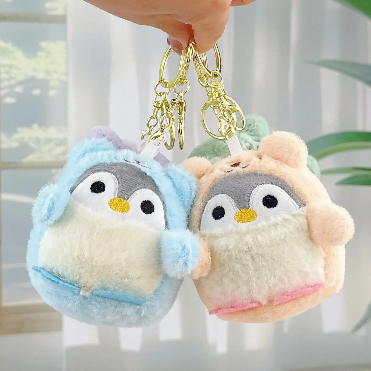 Cartoon Cute Dress-up Penguin Figurine, Douyin Style Dress-up Little Penguin Plush Toy Pendant