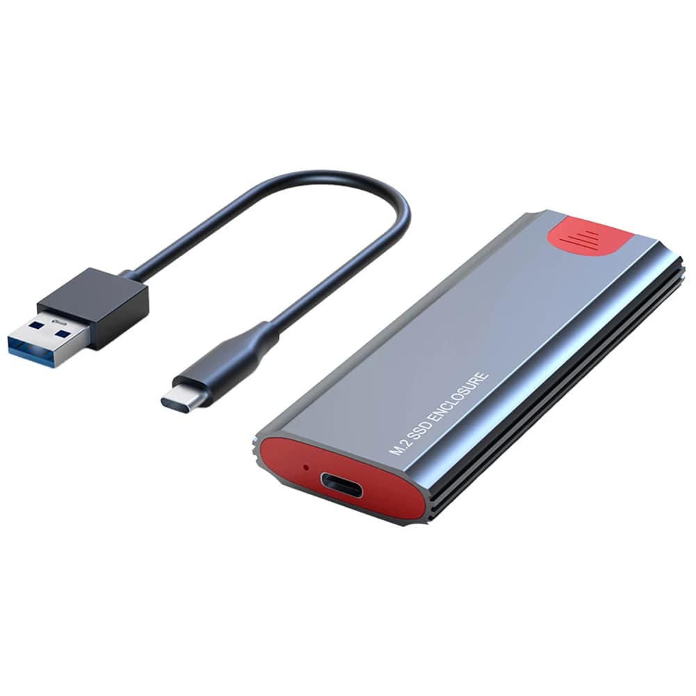 Box esterno USB 3.1 Gen2 per SSD M.2 NVMe NGFF, compatibile con SSD M.2 NVMe 2230/2242/2260/2280