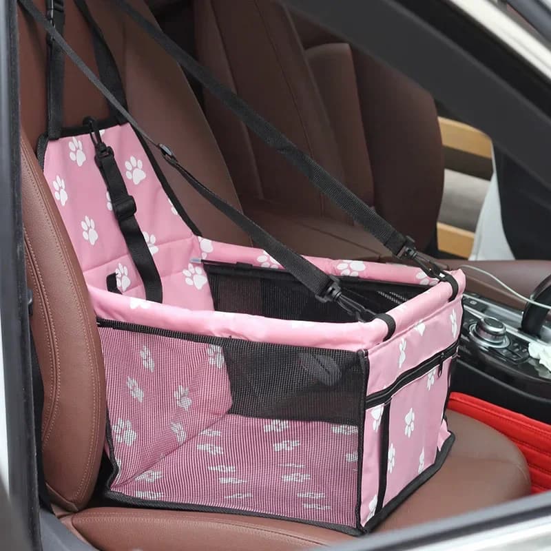 Premium car seat cushion for dogs/cats with waterproof hanging bag-safe and comfortable travel experience