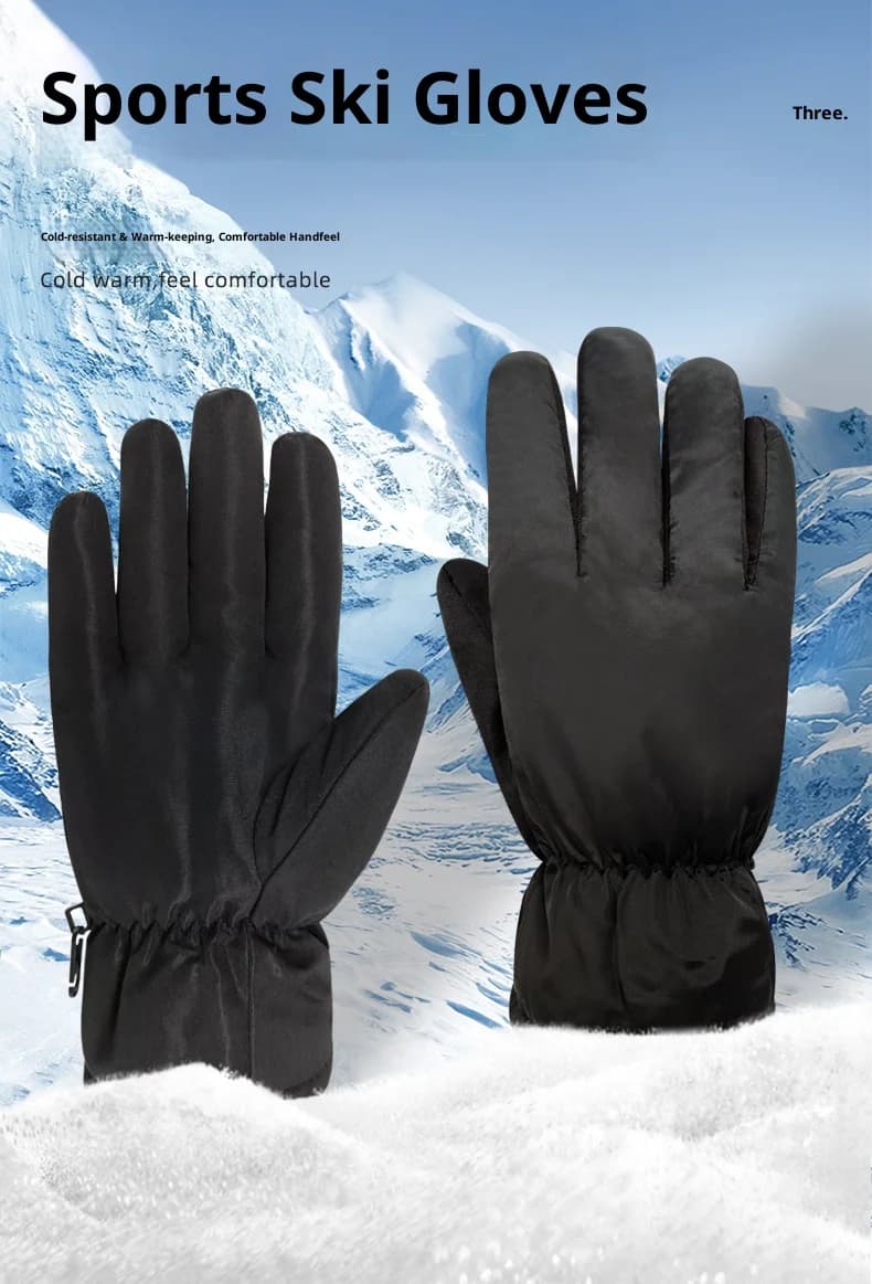 Guanti da sci, touch screen caldo e morbido, antivento, antiscivolo e resistenti al freddo, guanti da ciclismo per sport all'aria aperta