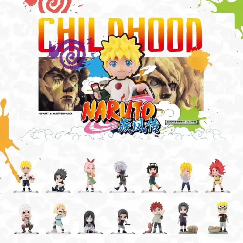 POP MART Naruto Shippuden Serie Infanzia Blind Box Sorpresa Misteriosa Unbox Set Regalo con Statuetta Anime Affascinante