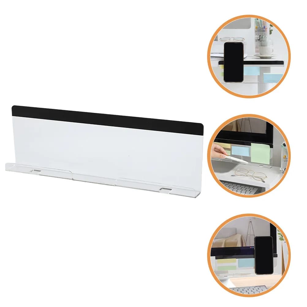 Lavagna Adesiva per Monitor, Supporto per Telefono, Promemoria Messaggi, Gadget da Ufficio, Note per Schermo del Computer, Facile Installazione