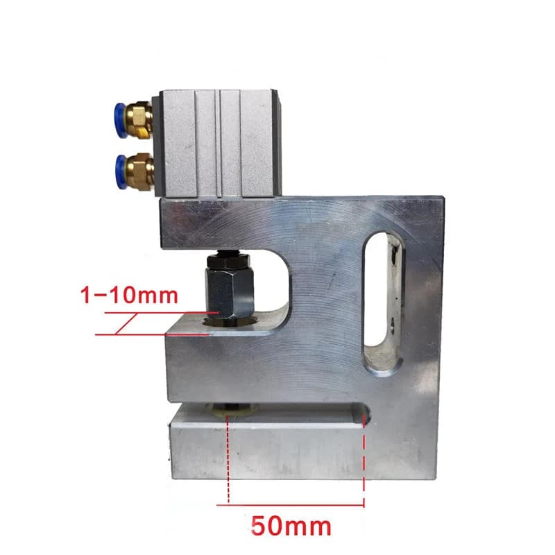 9 holes pneumatic drilling machine for the production of plastic bags, compressed air drilling machine.