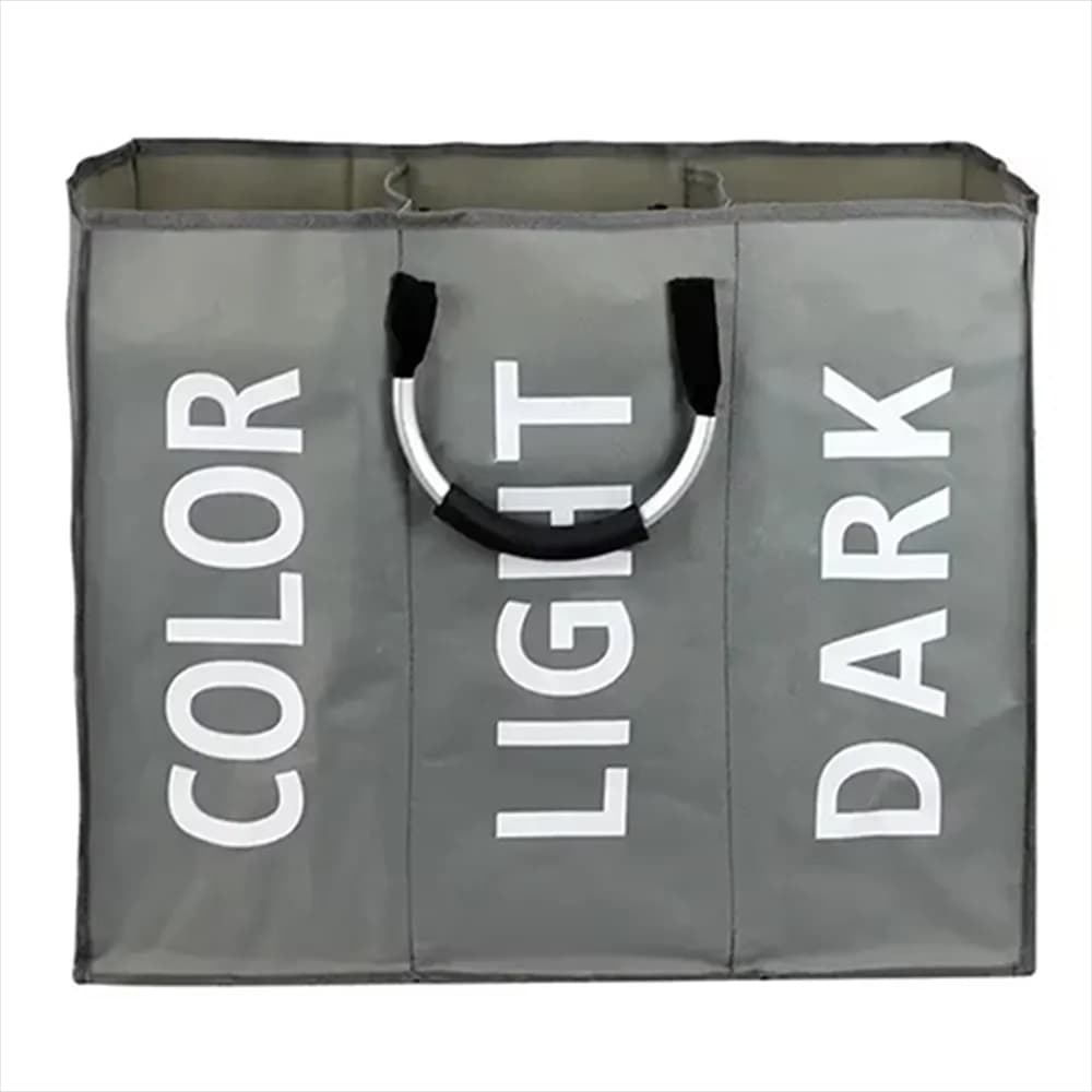 1pc 3 Grills Foldable Bedlinen Basket Bag Clothes Disposable Bedlinen Basket Waterproof Oxford Fabric Durable Basket Covers Dirty