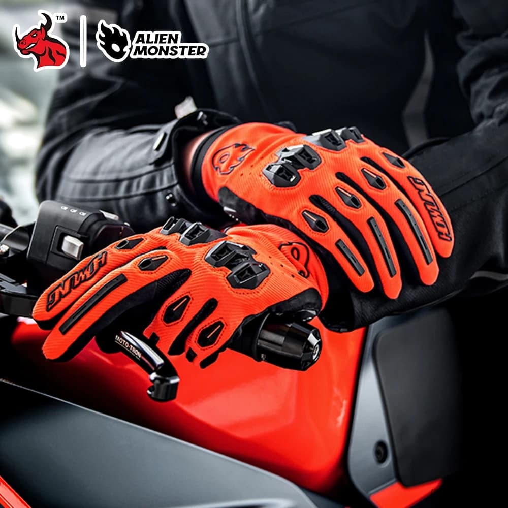 Guanti da moto Ventilati Flusso d'aria leggero Design traspirante per uso su bici da cross e motocross