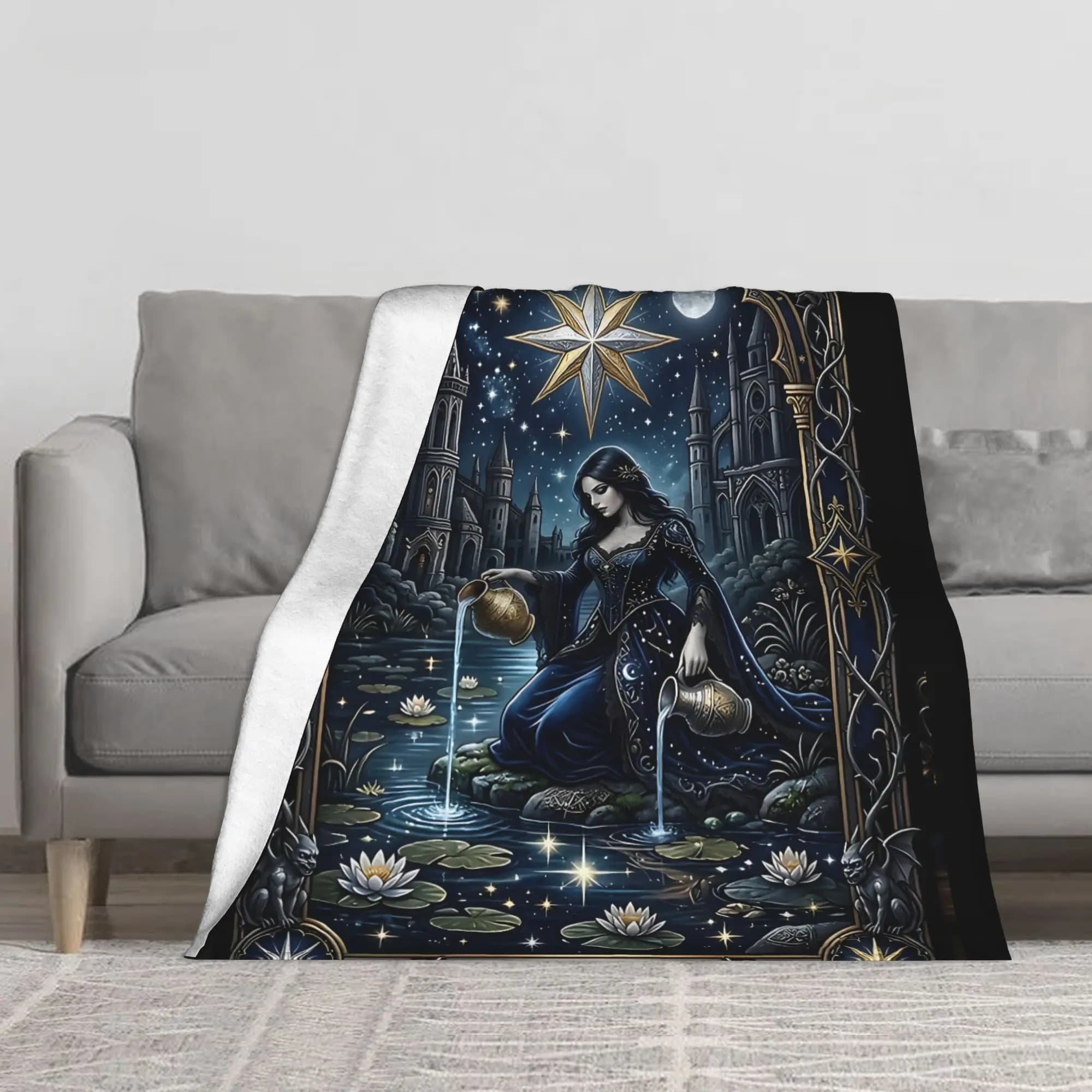 1PC The Star Major Arcana Blanket Throw Super Cosy Plush Living Room Sofa