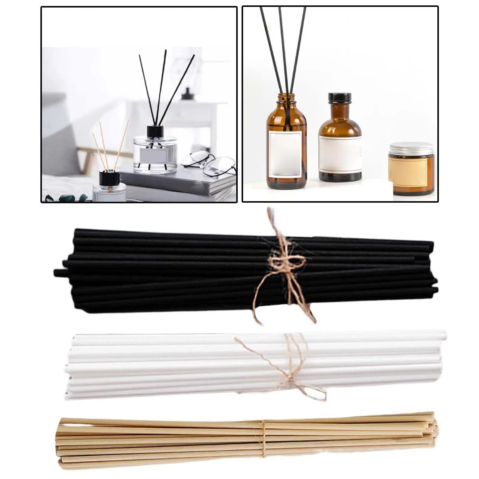 Set di Ricambio Bastoncini Diffusori in Fibra per Diffusori di Oli Essenziali per Casa, Soggiorno, Spa
