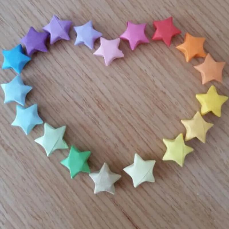 80 PCS=1 Bag Handcraft Origami Lucky Star Paper Strips Paper Origami Quilling Paper Home wedding Decoration