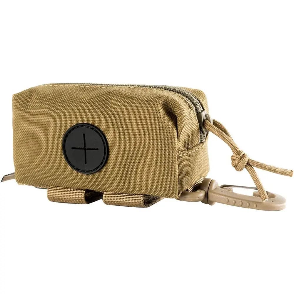 Dispenser Portatile per Sacchetti per Rifiuti di Cani con Chiusura a Cerniera per Guinzaglio, Ideale per Passeggiate, Addestramento, Corsa ed Escursionismo
