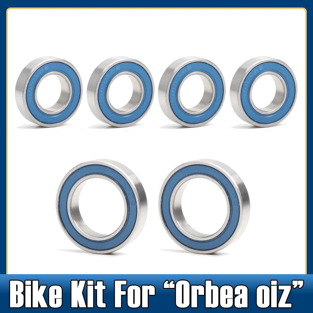 Kit cuscinetti mozzo ruota bici Cuscinetti MAX 15*24*5mm 10*19*5mm (6 pezzi) Perno bici in acciaio cromato per set cuscinetti a sfera Orbea Oiz